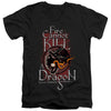 Game Of Thrones - Fire Cannot Kill A Dragon Adult Slim Fit V Neck Cotton