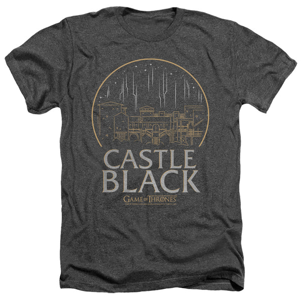 Game Of Thrones - Castle Black Adult Regular Fit Heather Short Sleeve