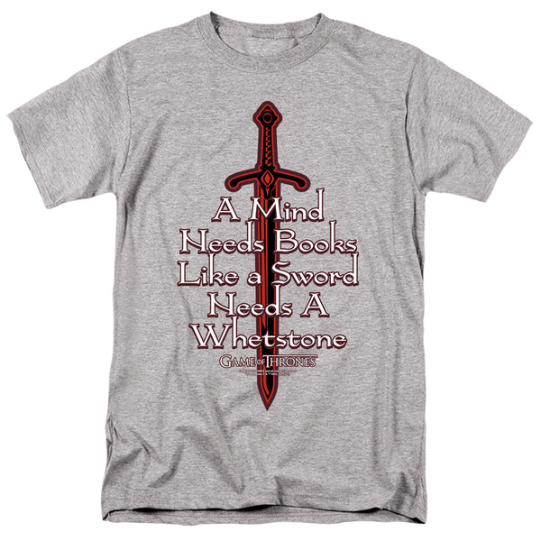Game Of Thrones - The Mind Needs Books Adult Regular Fit Short Sleeve