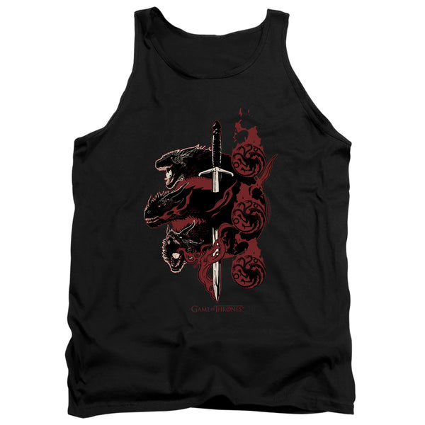 Game Of Thrones - Targaryen Dragons Adult Tank Top