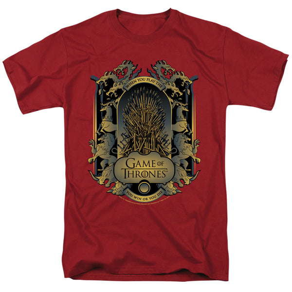 Game Of Thrones - Throne And Sigils Adult Regular Fit Short Sleeve