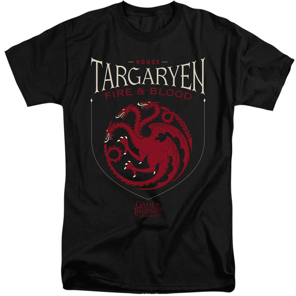 Game Of Thrones - House Targaryen Sigil Adult Tall Fit Short Sleeve