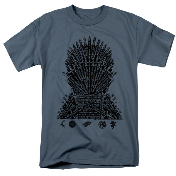 Game Of Thrones - What Builds The Throne Adult Regular Fit Short Sleeve