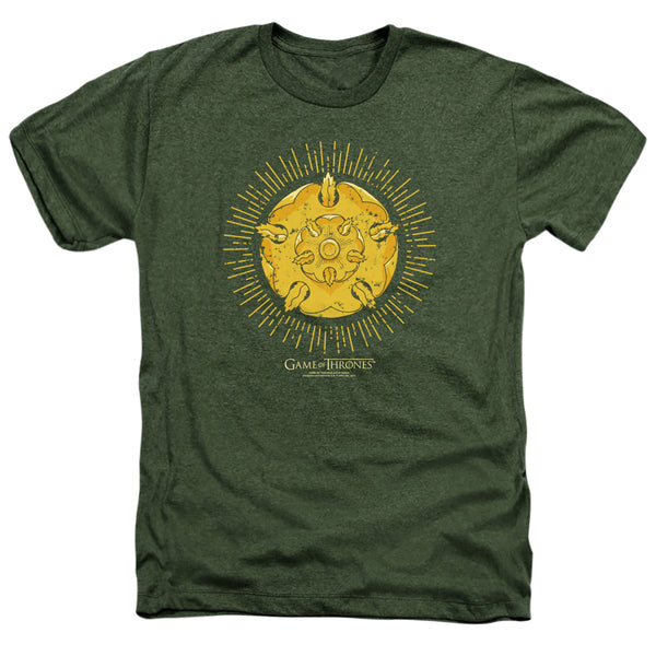 Game Of Thrones - Tyrell Burst Logo Adult Regular Fit Heather Short Sleeve