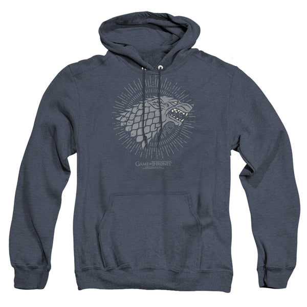 Game Of Thrones - Stark Burst Sigils Adult Heather Hoodie