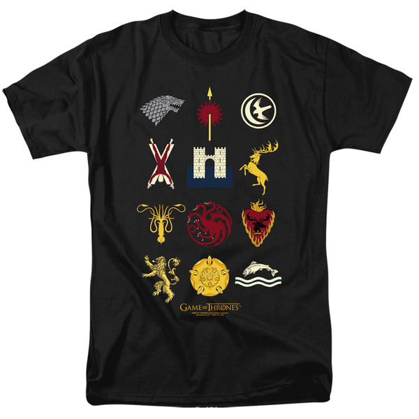 Game Of Thrones - House Sigils Adult Regular Fit Short Sleeve
