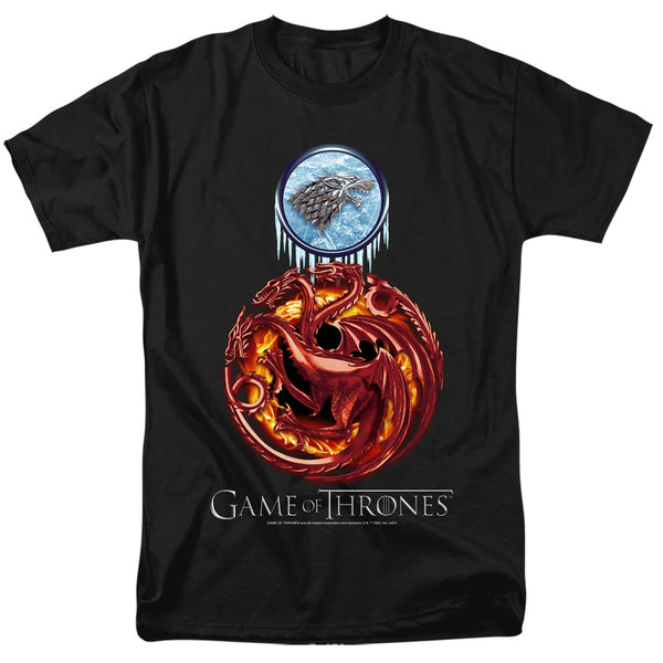 Game Of Thrones - Combined Targaryn And Stark Adult Regular Fit Short Sleeve