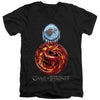 Game Of Thrones - Combined Targaryn And Stark Adult Slim Fit V Neck Cotton