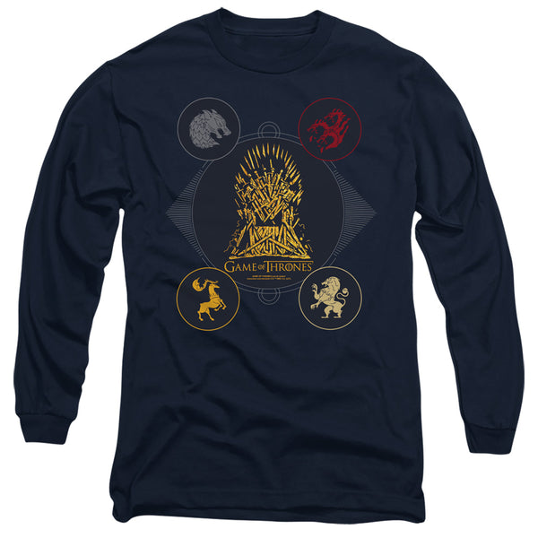 Game Of Thrones - 4 Houses 4 The Throne Adult Long Sleeve