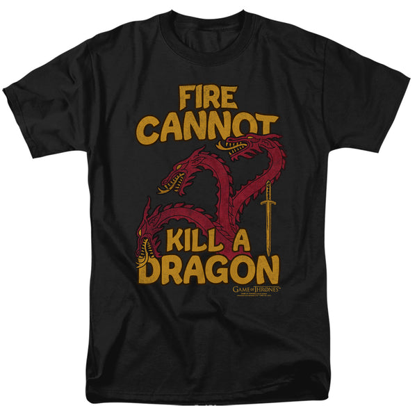 Game Of Thrones - Dragons With Fire Adult Regular Fit Short Sleeve