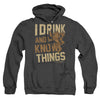 Game Of Thrones - Know Things Adult Heather Hoodie