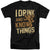 Game Of Thrones - Know Things Adult Tall Fit Short Sleeve