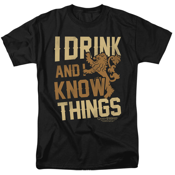 Game Of Thrones - Know Things Adult Regular Fit Short Sleeve