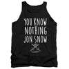 Game Of Thrones - You Know Nothing Jon Snow Adult Tank Top