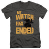 Game Of Thrones - My Watch Has Ended Adult Slim Fit V Neck Cotton