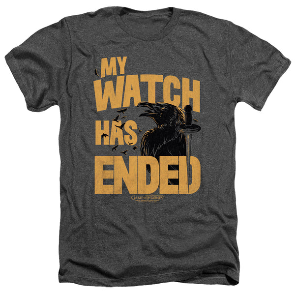 Game Of Thrones - My Watch Has Ended Adult Regular Fit Heather Short Sleeve