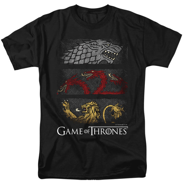 Game Of Thrones - Sigil Banners Adult Regular Fit Short Sleeve