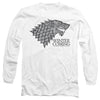 Game Of Thrones - Startk Winter Is Coming On White Adult Long Sleeve