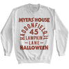Halloween Myers House Text- L/S Sweatshirt