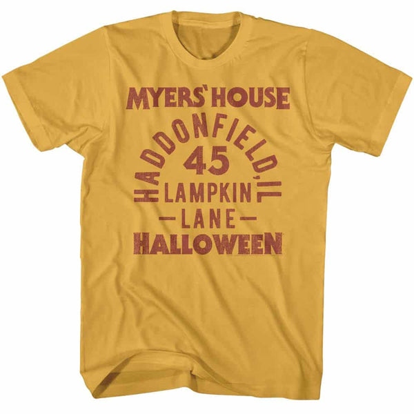 Halloween Myers House Text- S/S Tshirt