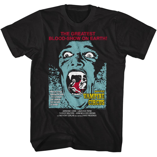 Hammer Horror-Vampire Circus Moth- S/S Tshirt
