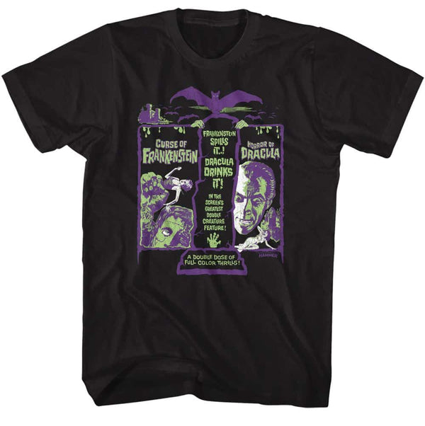 Hammer Horror Franken Drac Recolor- S/S Tshirt