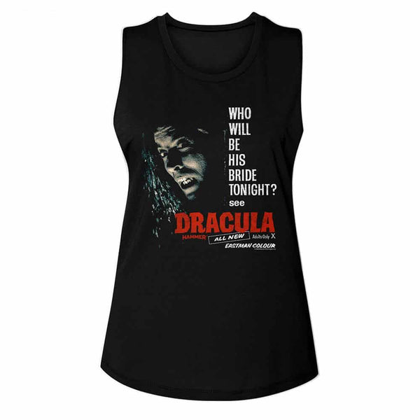 Hammer Horror Be His Bride-Ladies Muscle Tank