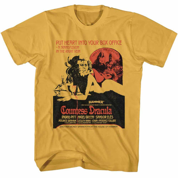 Hammer Horror Countess Dracula Poster- S/S Tshirt
