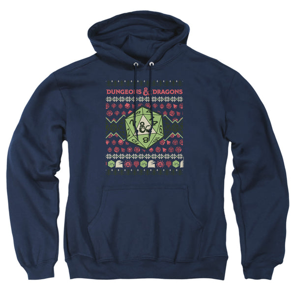 Dungeons And Dragons - 20 Sided Dice Ugly Christmas Adult Pullover Hoodie