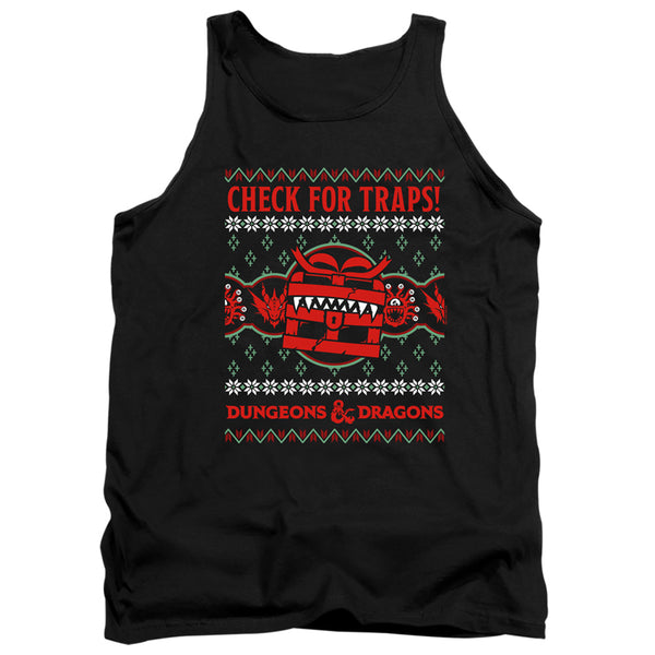 Dungeons And Dragons - Check For Traps Ugly Christmas Adult Tank Top