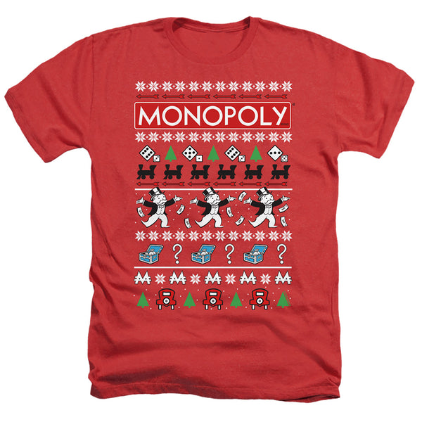 Monopoly - Icons Ugly Christmas Adult Regular Fit Heather Short Sleeve