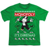 Monopoly - It’S Christmas Ugly Christmas Youth Short Sleeve