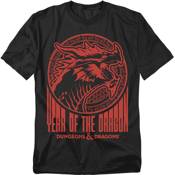 Dungeons And Dragons - Year Of The Dragon Street Red Adult Regular Fit Short Sleeve