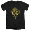 Dungeons And Dragons - Year Of The Dragon Gold Logo Adult Slim Fit V Neck Cotton