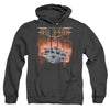 Magic The Gathering - Burning Knuckles With Logo Adult Heather Hoodie
