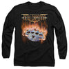 Magic The Gathering - Burning Knuckles With Logo Adult Long Sleeve