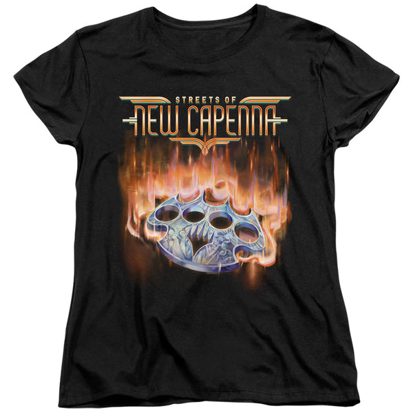Magic The Gathering - Burning Knuckles With Logo Women's Short Sleeve