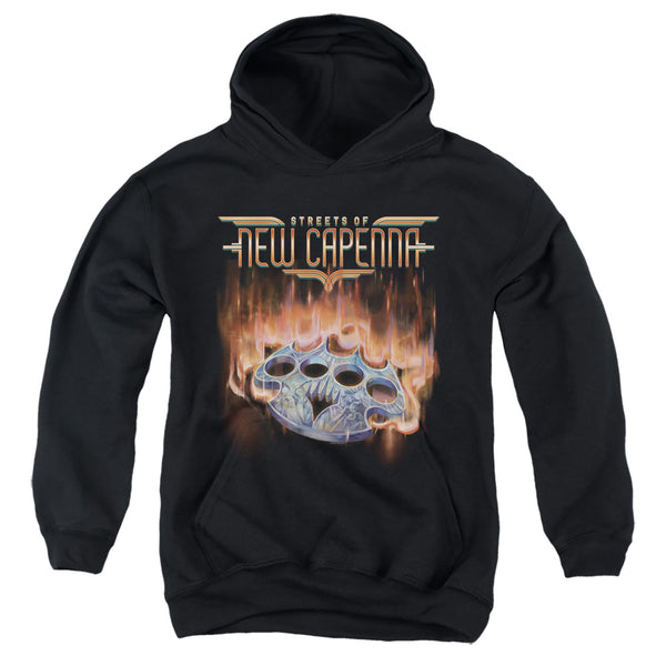 Magic The Gathering - Burning Knuckles With Logo Youth Hooded Sweatshirt