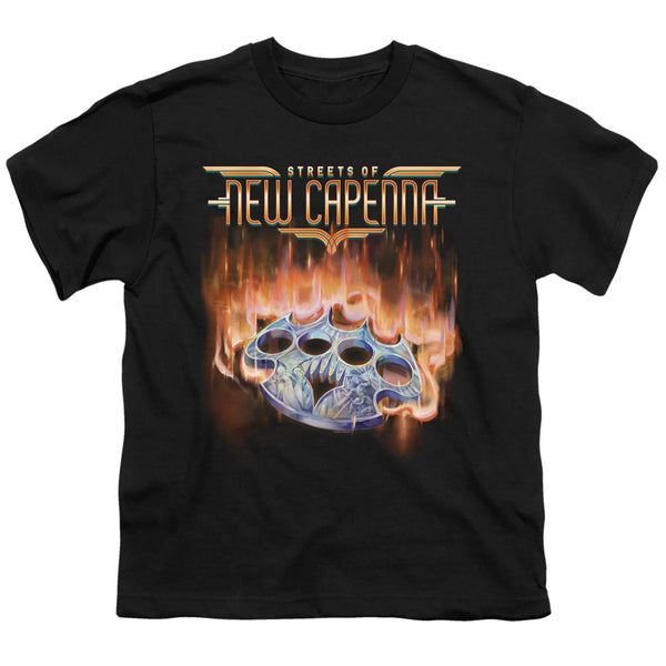 Magic The Gathering - Burning Knuckles With Logo Youth Short Sleeve