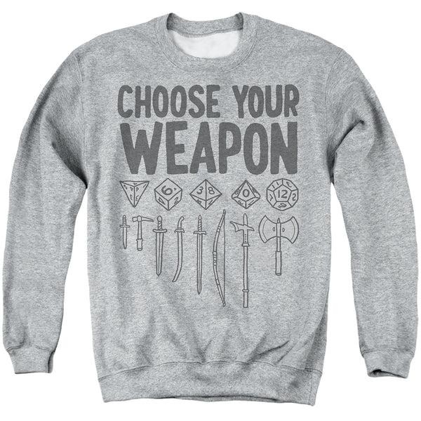 Dungeons And Dragons - Choose Your Weapon Adult Crewneck Sweatshirt