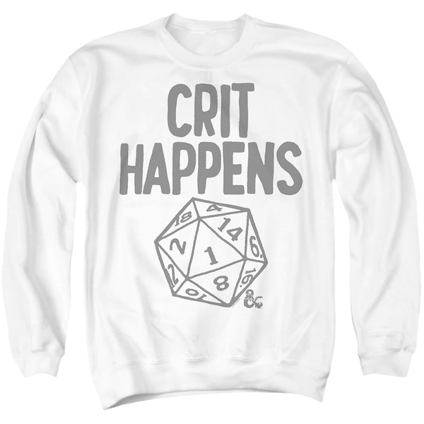 Dungeons And Dragons - Crit Happens Adult Crewneck Sweatshirt