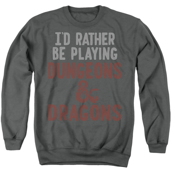 Dungeons And Dragons - Rather Be Playing D&D Adult Crewneck Sweatshirt