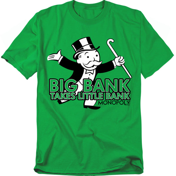 Monopoly - Big Bank Adult Regular Fit Short Sleeve
