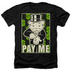 Monopoly - Pay Me Adult Regular Fit Heather Short Sleeve