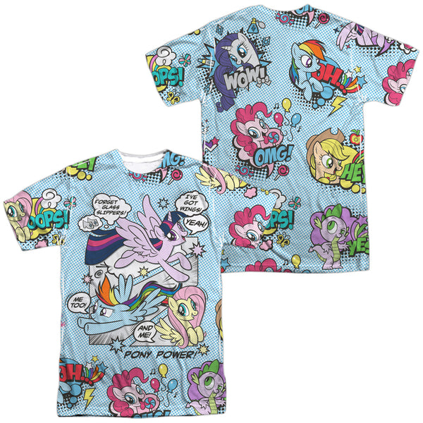 My Little Pony Tv - Pony Comic (Front - Back Print) Adult Regular Fit Short Sleeve 100% Poly