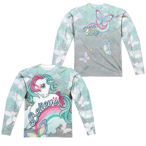 My Little Pony Retro - Believe In Dreams (Front - Back Print) L - S Adult Poly Crew