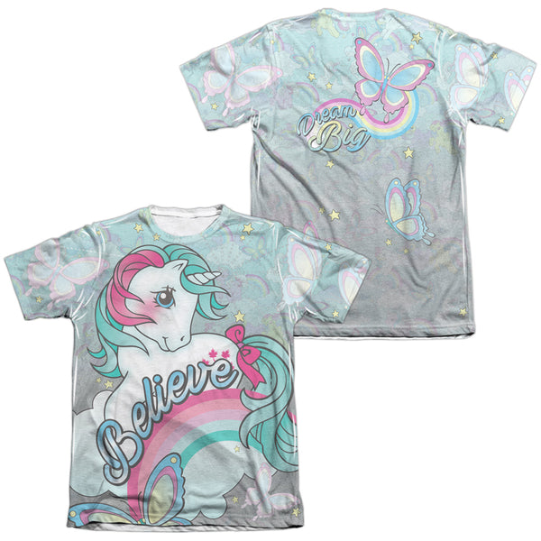 My Little Pony Retro - Believe In Dreams (Front - Back Print) Adult Regular Fit Short Sleeve 65 - 35 Poly - Cotton