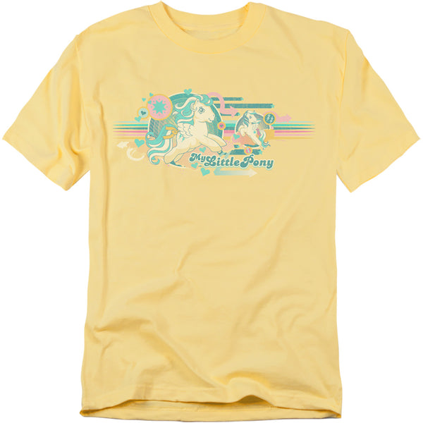 My Little Pony Retro - Retro Stripes Adult Regular Fit Short Sleeve