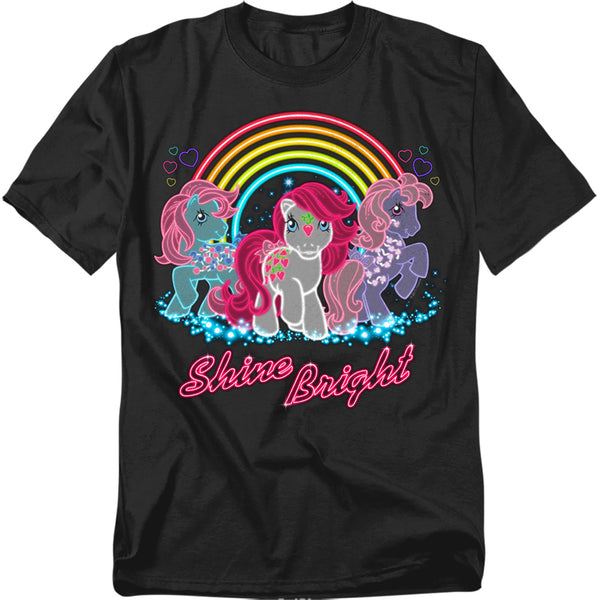 My Little Pony Retro - Neon Ponies Adult Regular Fit Short Sleeve