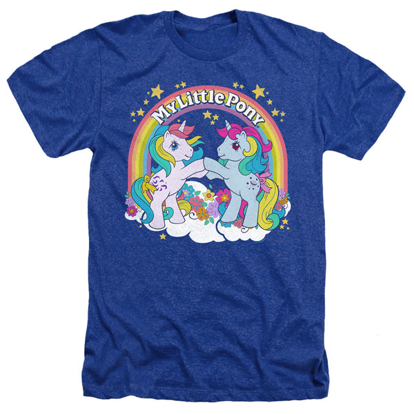 My Little Pony Retro - Unicorn Fist Bump Adult Regular Fit Heather Short Sleeve